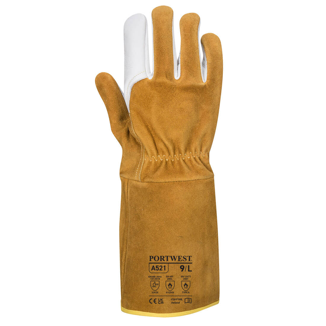 A521 - TIG Welding Gauntlet Brown | Welders Gloves Product on Jaywab Solutions