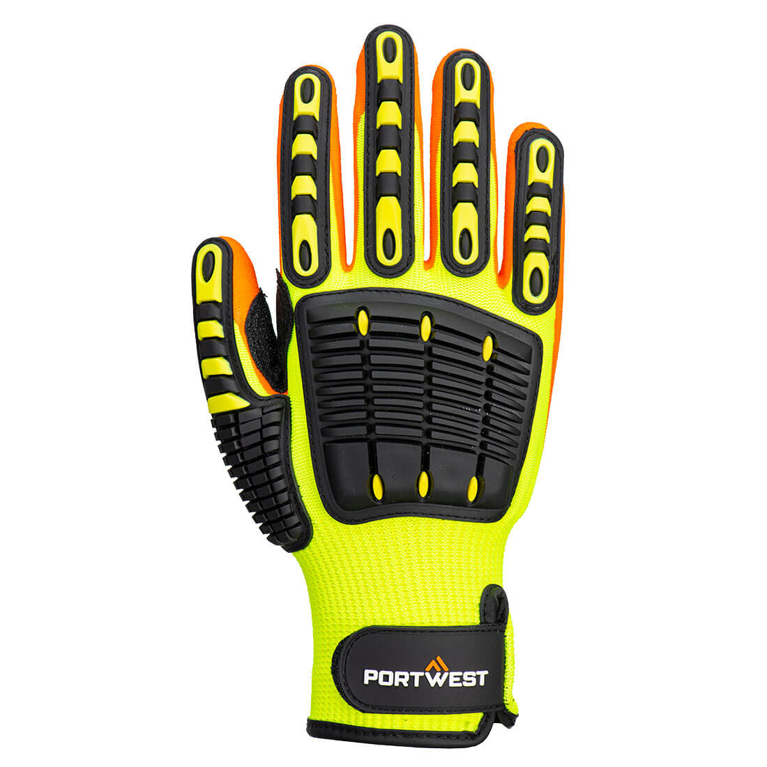 A721 - Anti Impact Grip Glove Yellow/Orange | Impact Protection Product on Jaywab Solutions